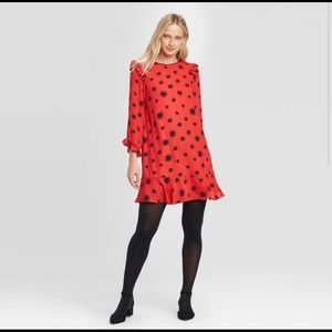 Who What Wear Dandelion Ruffle Dress